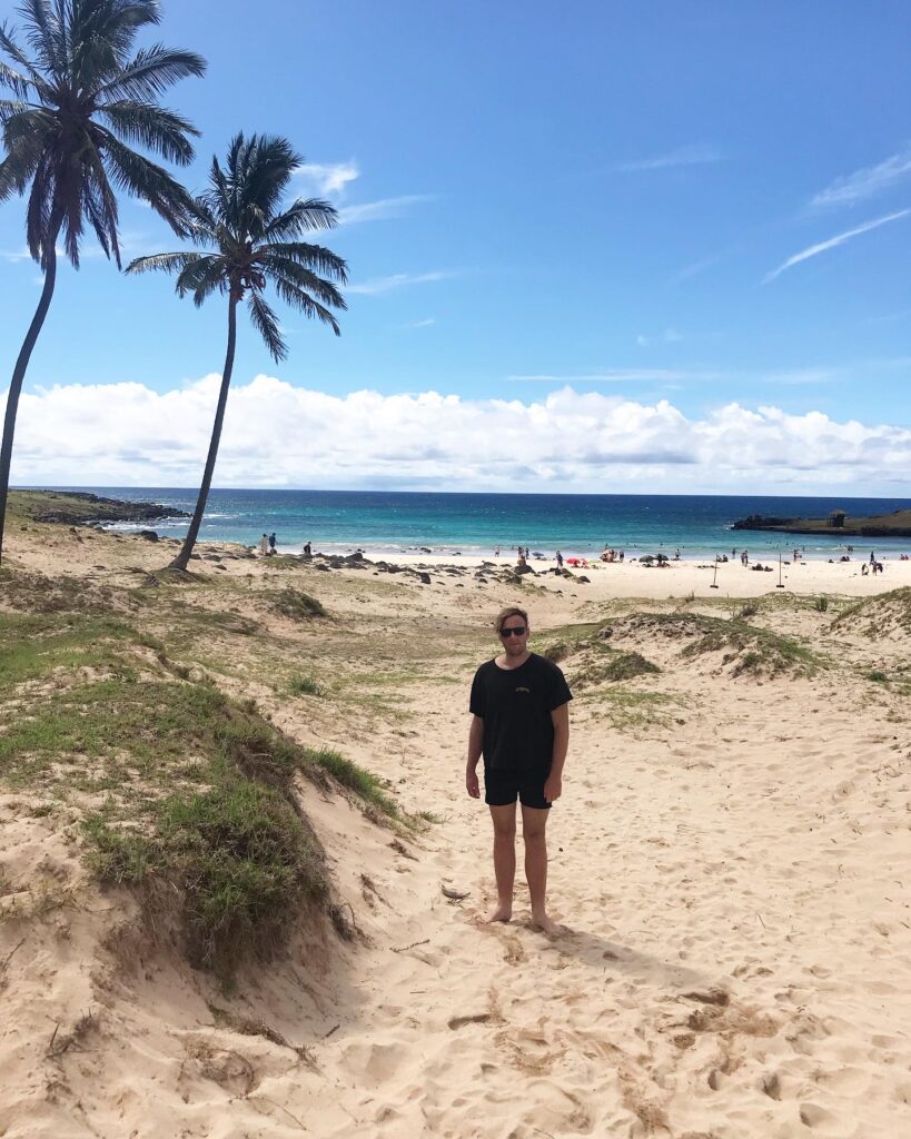 Anakena beach on Easter Island