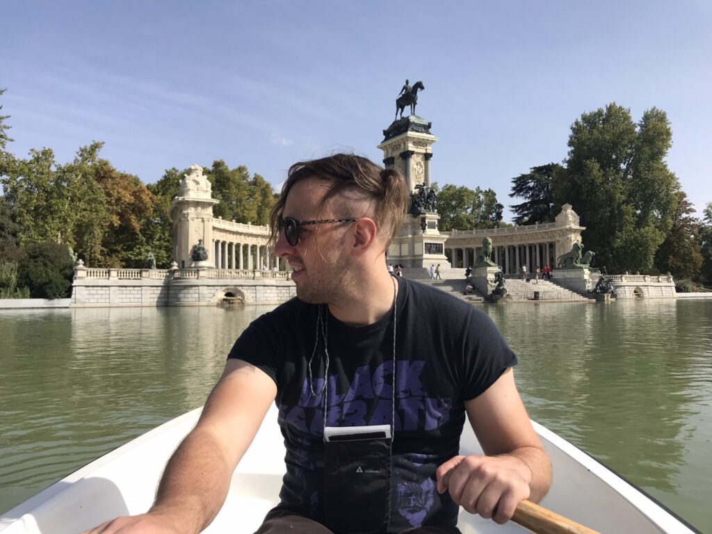 Boating in Retiro Park in Madrid