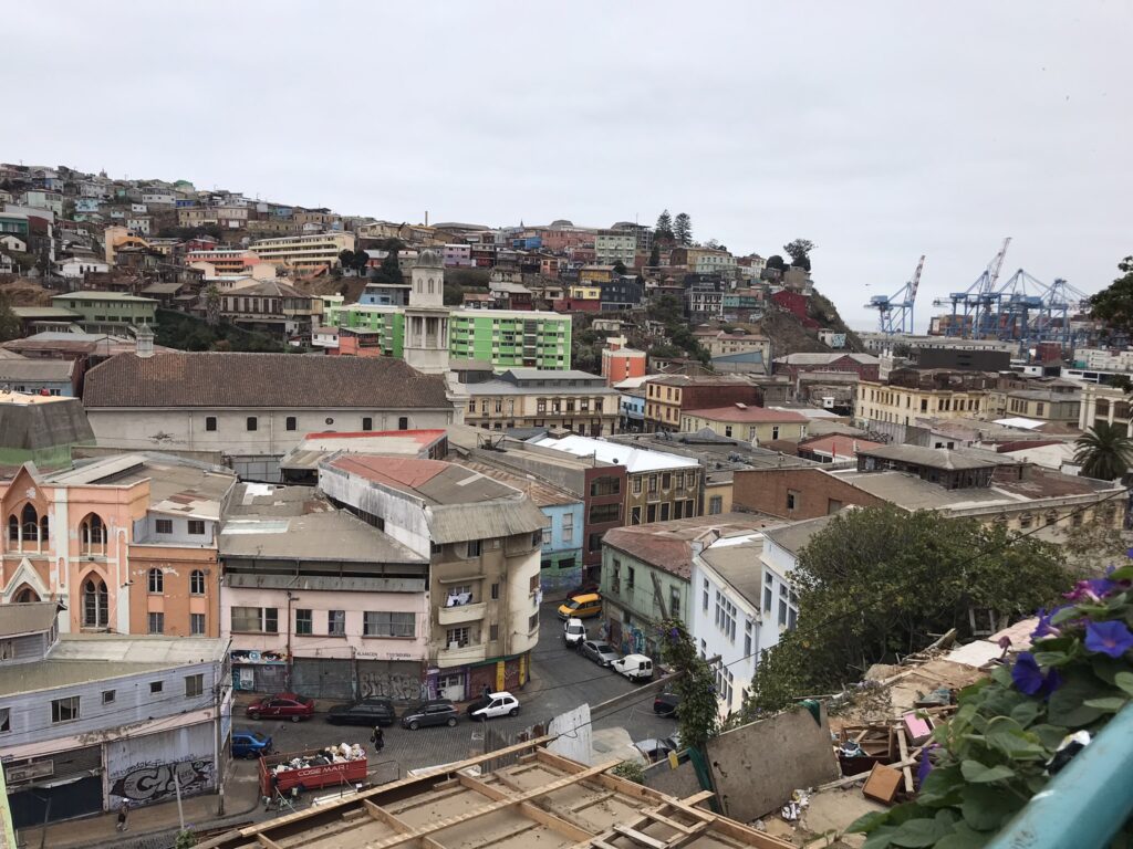 The skyline of Valparaiso