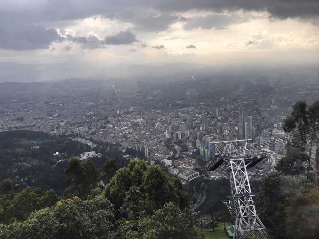 Colombia travel on Monserrate hill in Bogota