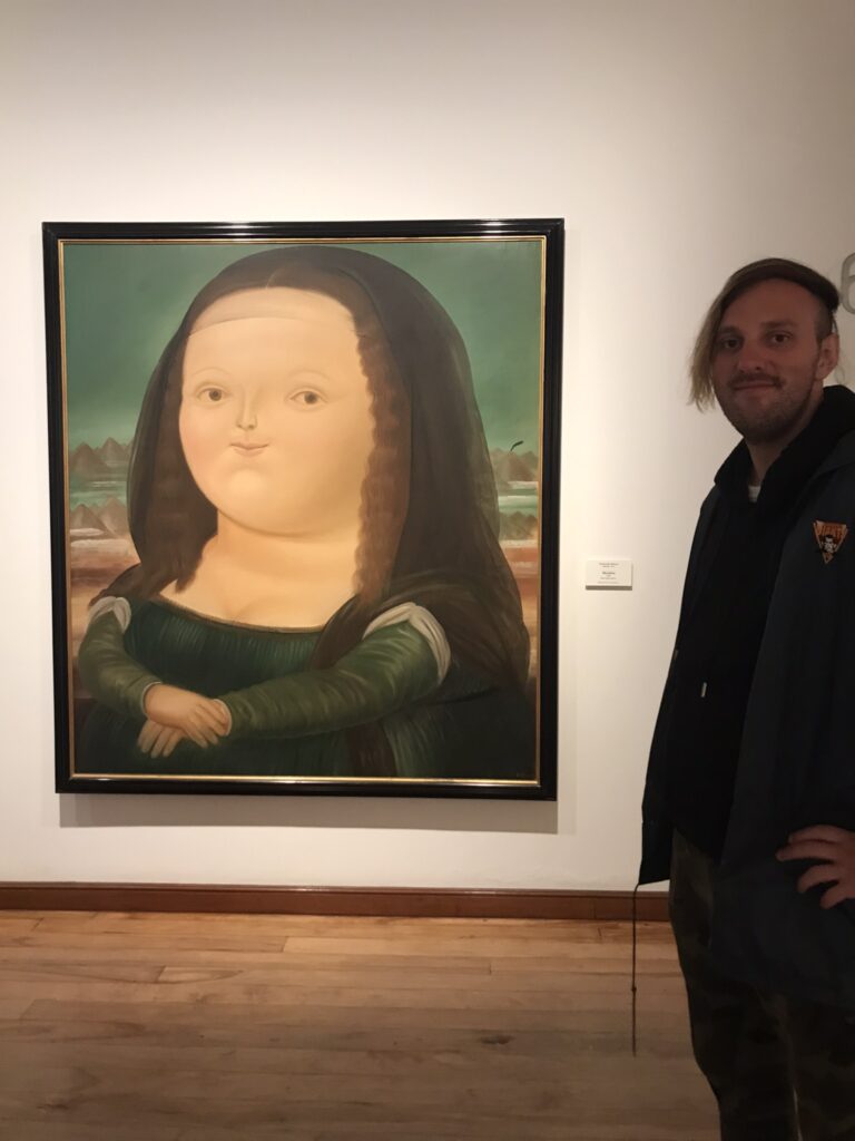 A painting of Botero in the museum in Bogota