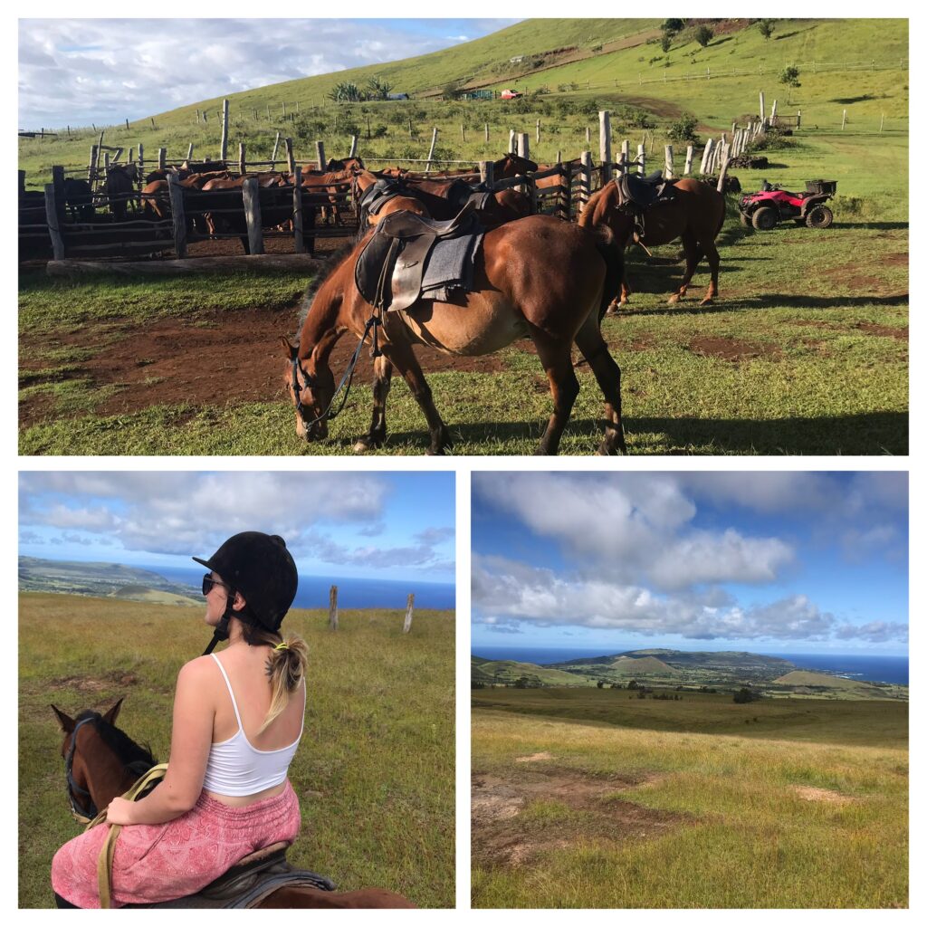 Chile travel by horse on Easter Island