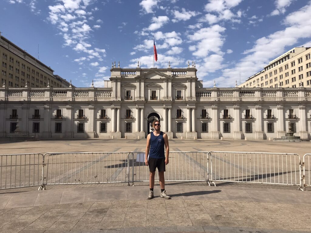 The government palace in Santiago