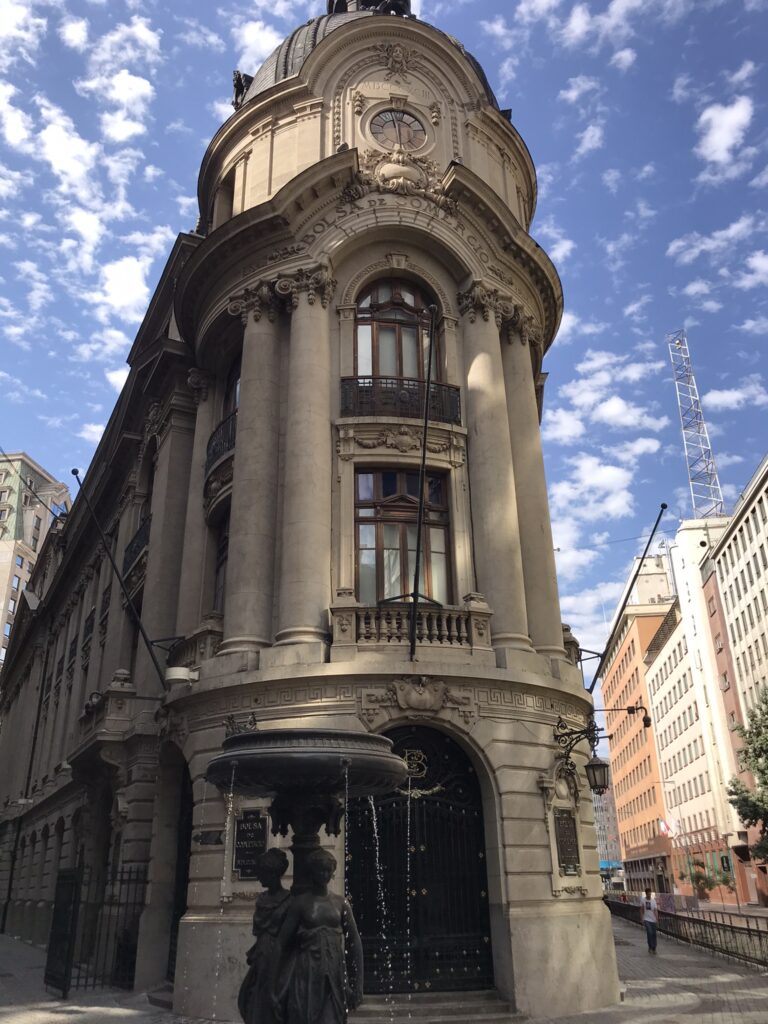 Buildings in the centre of Santiago