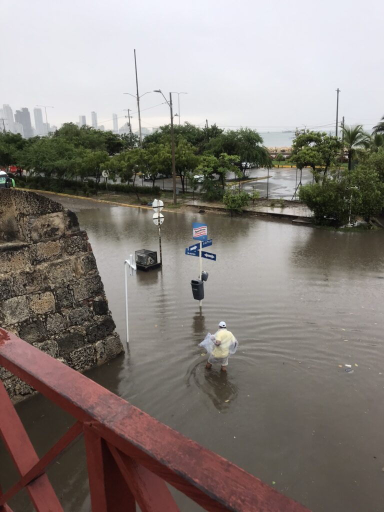 Floodwaters in Cartagena, Colombia