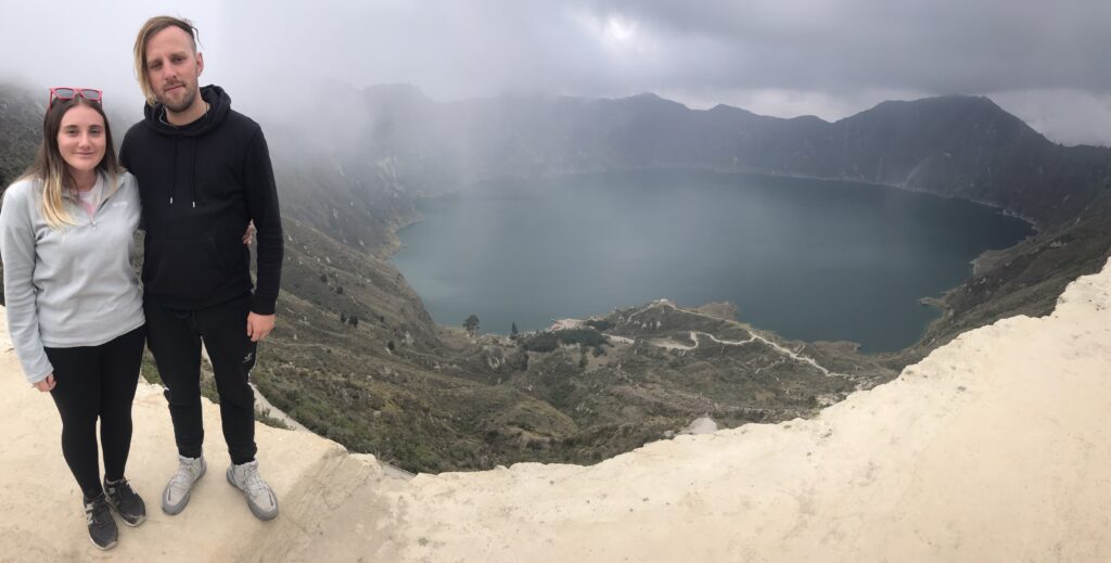 Ecuador travel at Quilotoa crater