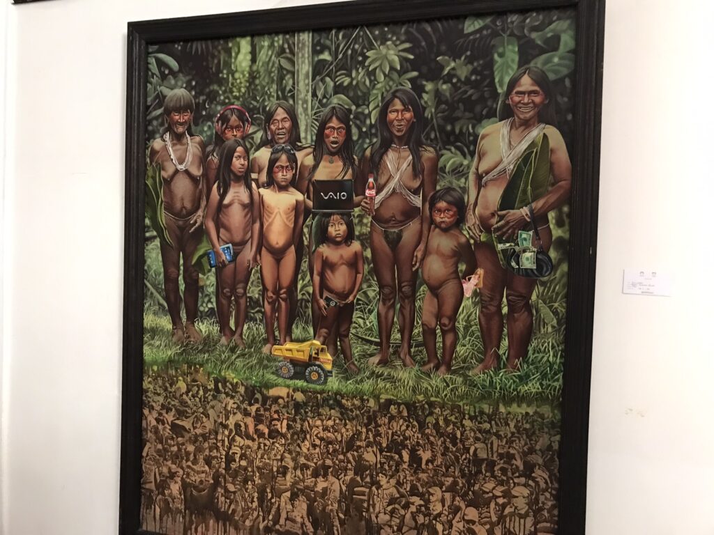 A painting in Riobamba museum