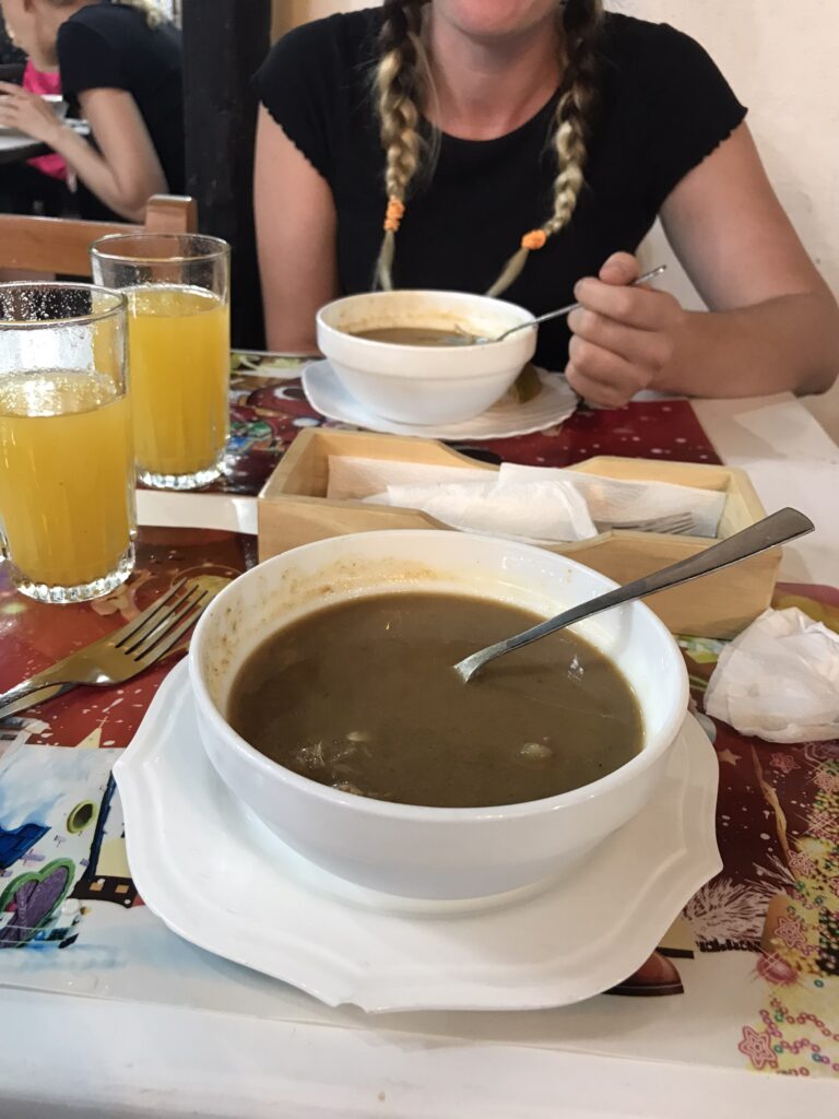 Fish soup on the Galapagos islands