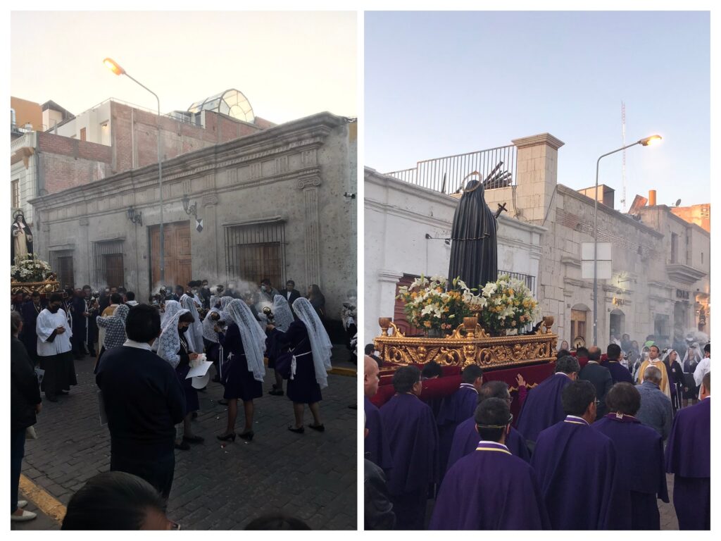 A religious procession in Arequipa