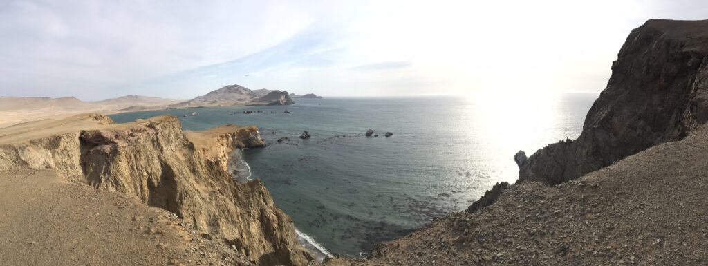 Landscapes in the Paracas national reserve