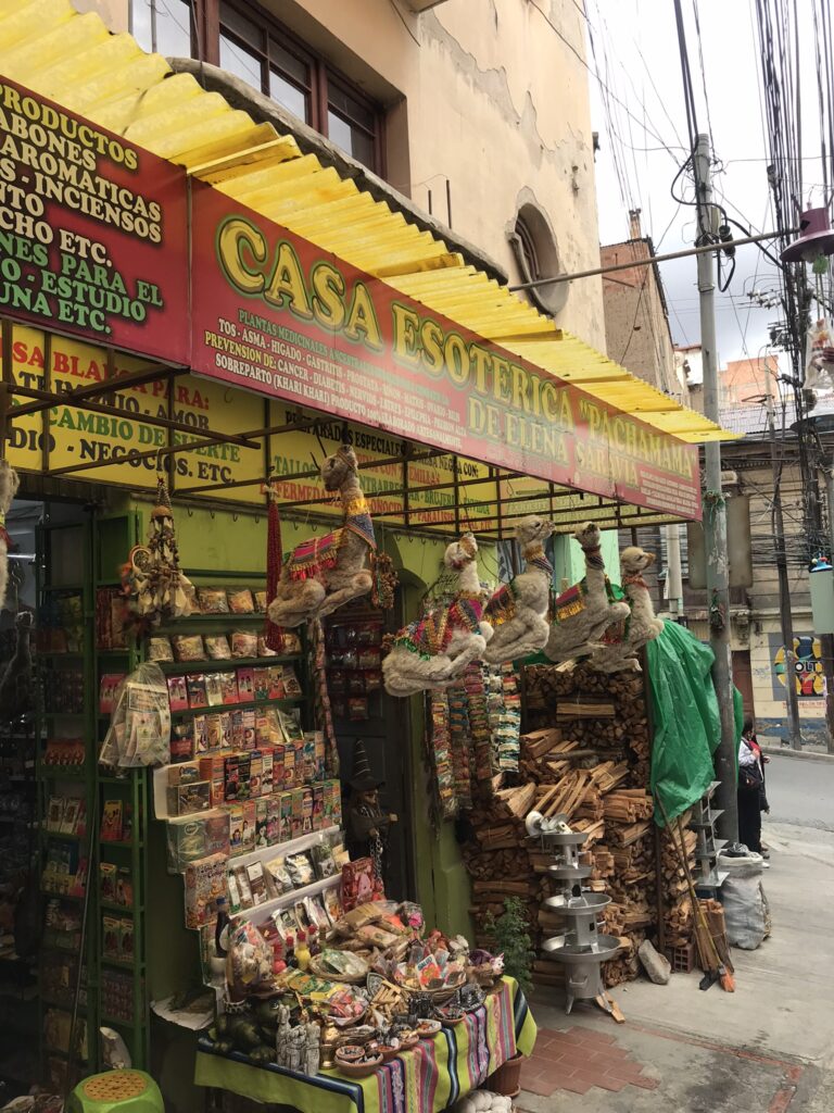 Bolivia travel - witches market in La Paz