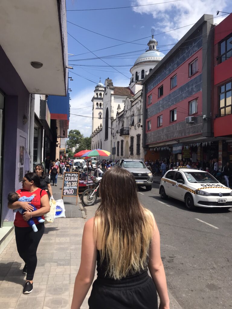 A street in San Miguel de Tucuman