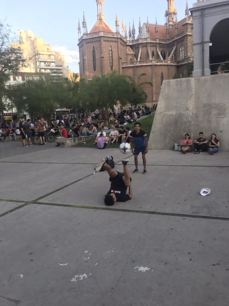 Football players in Cordoba