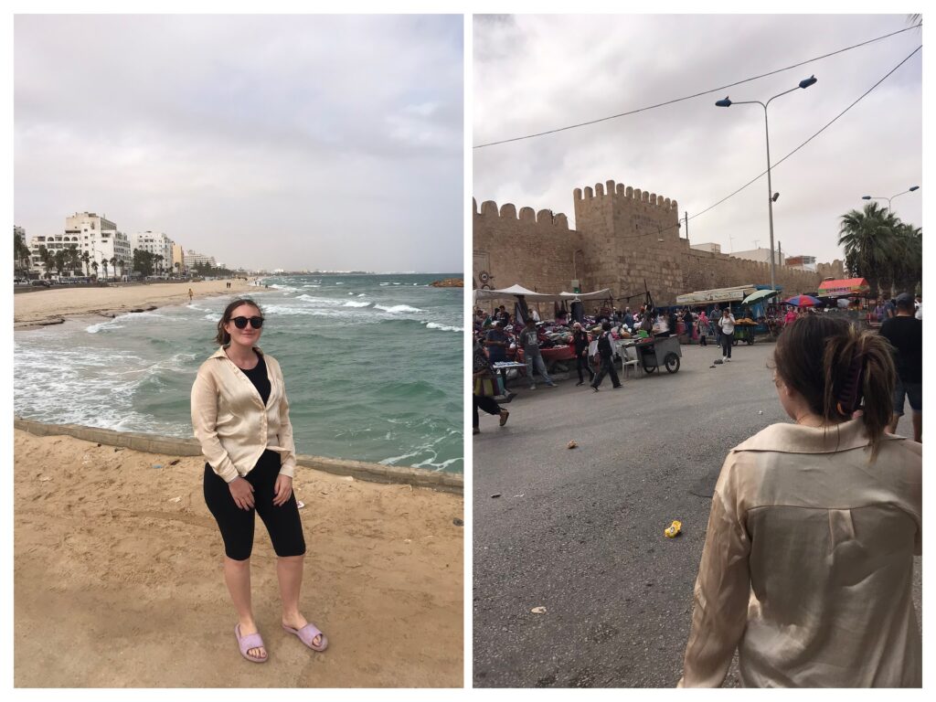 The beach and medina in Sousse