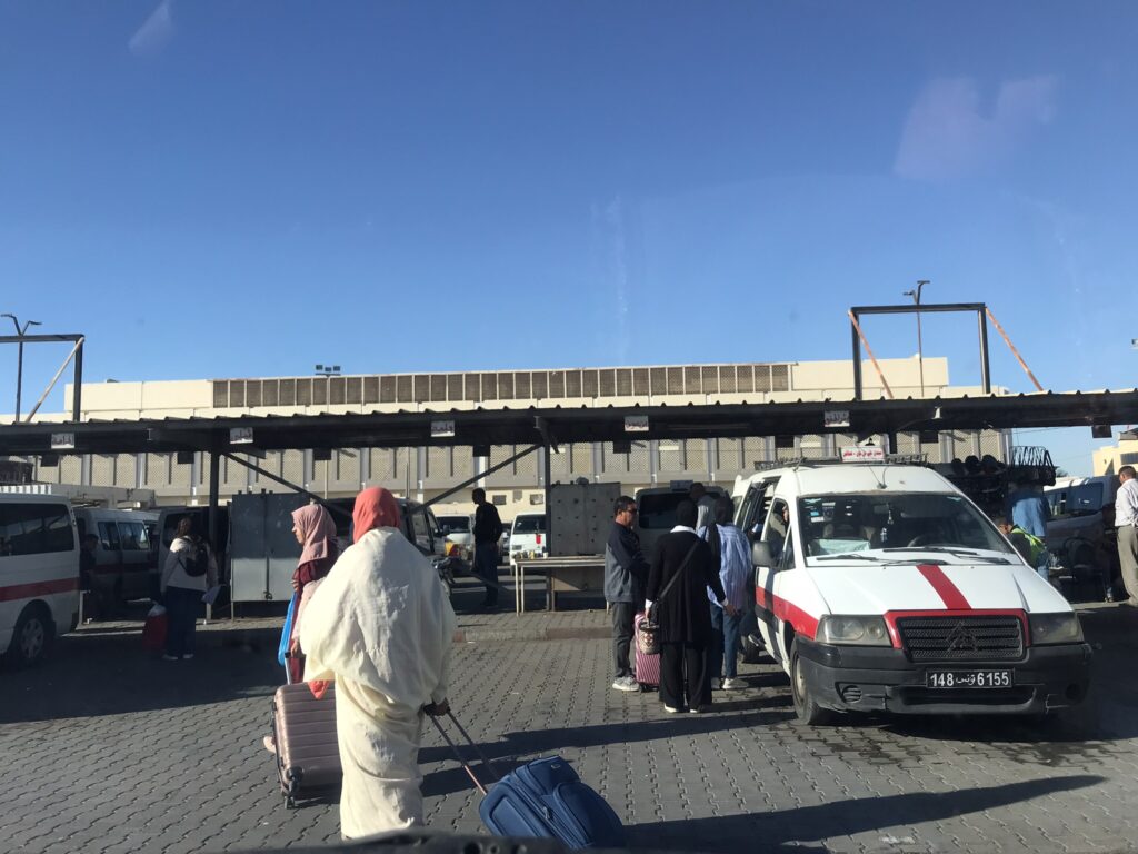 The louage station in Sfax, Tunisia