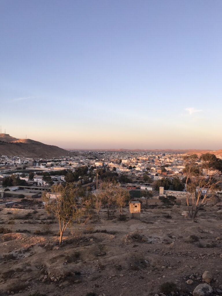 Tunisia travel with the sunset in Tataouine