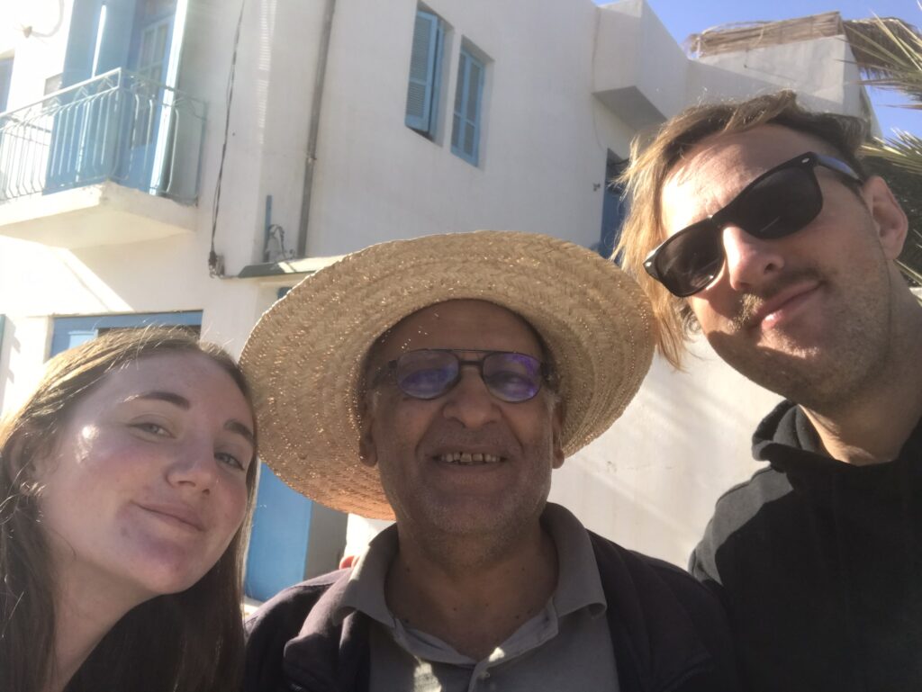 A selfie with Sadok, our host in Tataouine