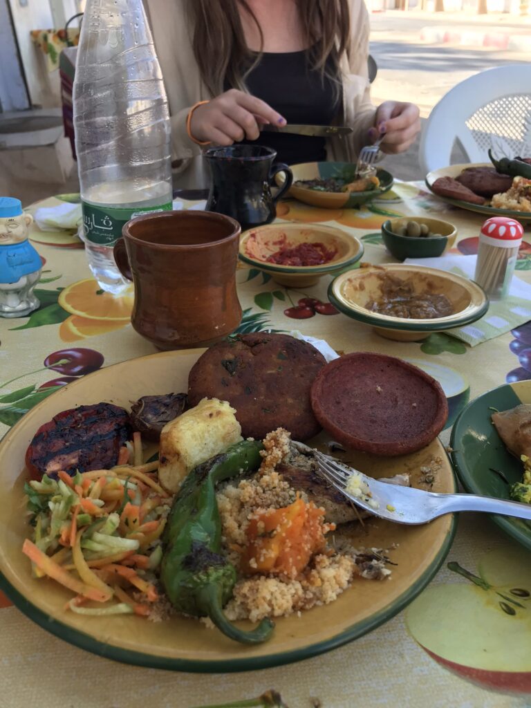 Tunisian food in Douz