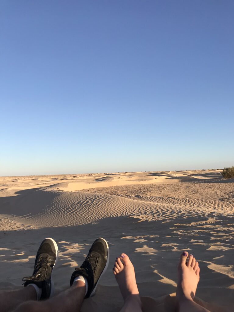 The Sahara Desert in Douz in Tunisia