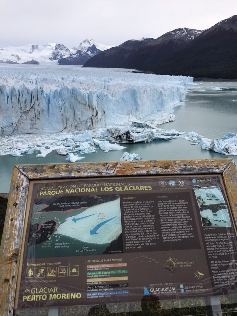 The Perito Moreno glacier in El Calafate