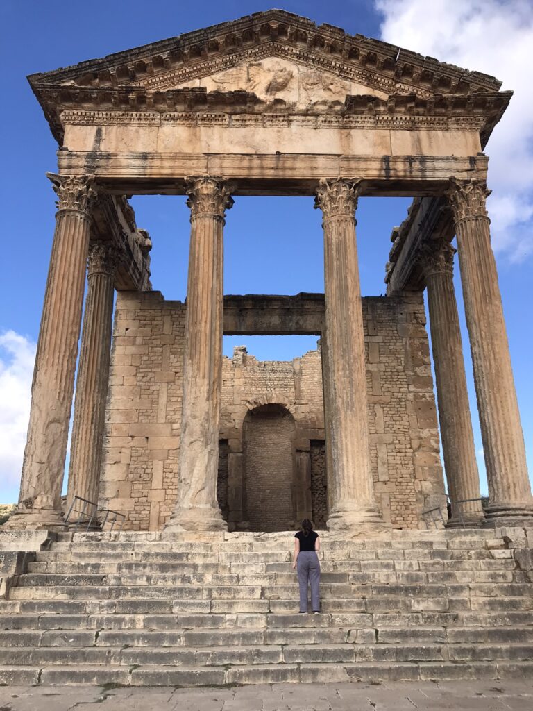 Tunisia travel to Roman ruins in Dougga