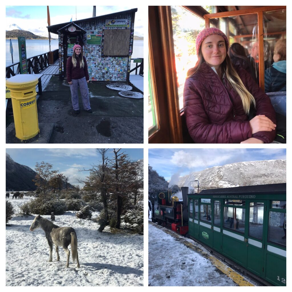 Argentina travel on the train in Tierra del Fuego national park