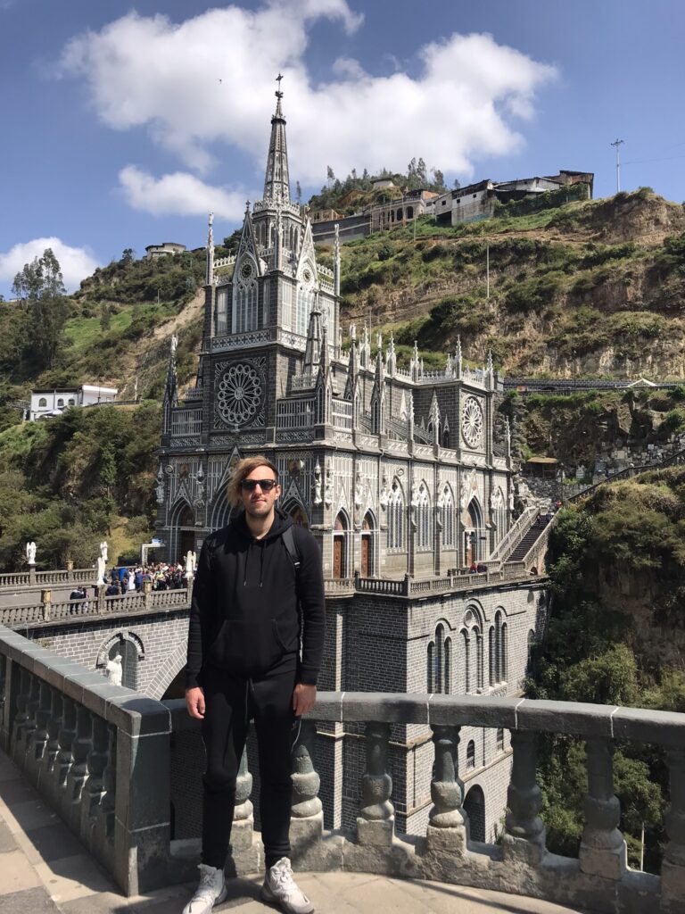 Colombia travel at Las Lajas sanctuary near Ipiales