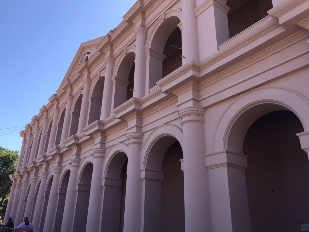 Pink archways in Ascunsion