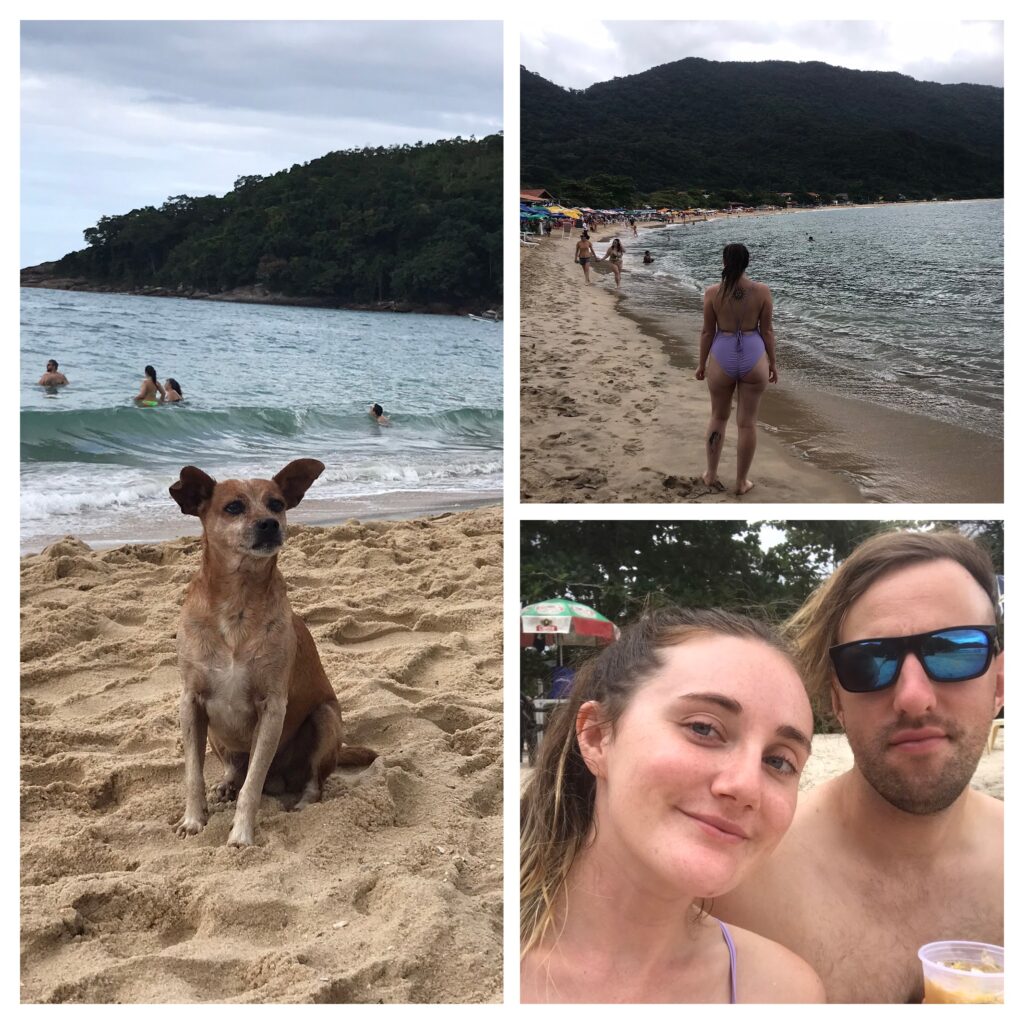 The beach at Trinidad village near Paraty