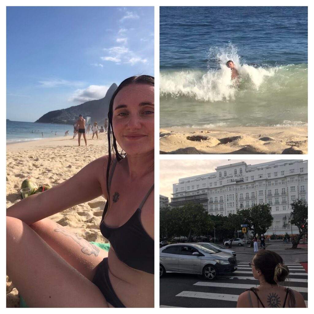 On the beach in Ipanema