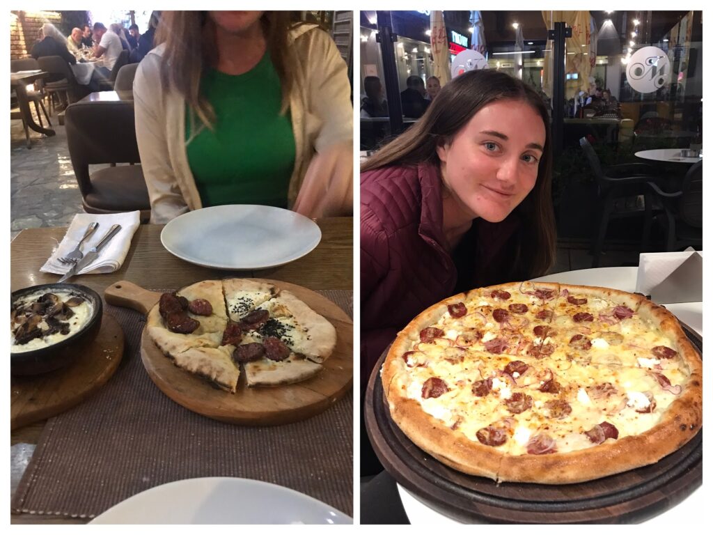 Food and pizza in Pristina