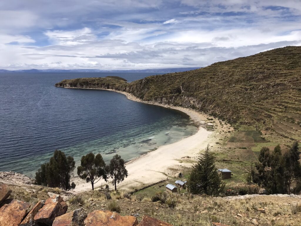 Inca terraces on Isla Del Sol, Bolivia