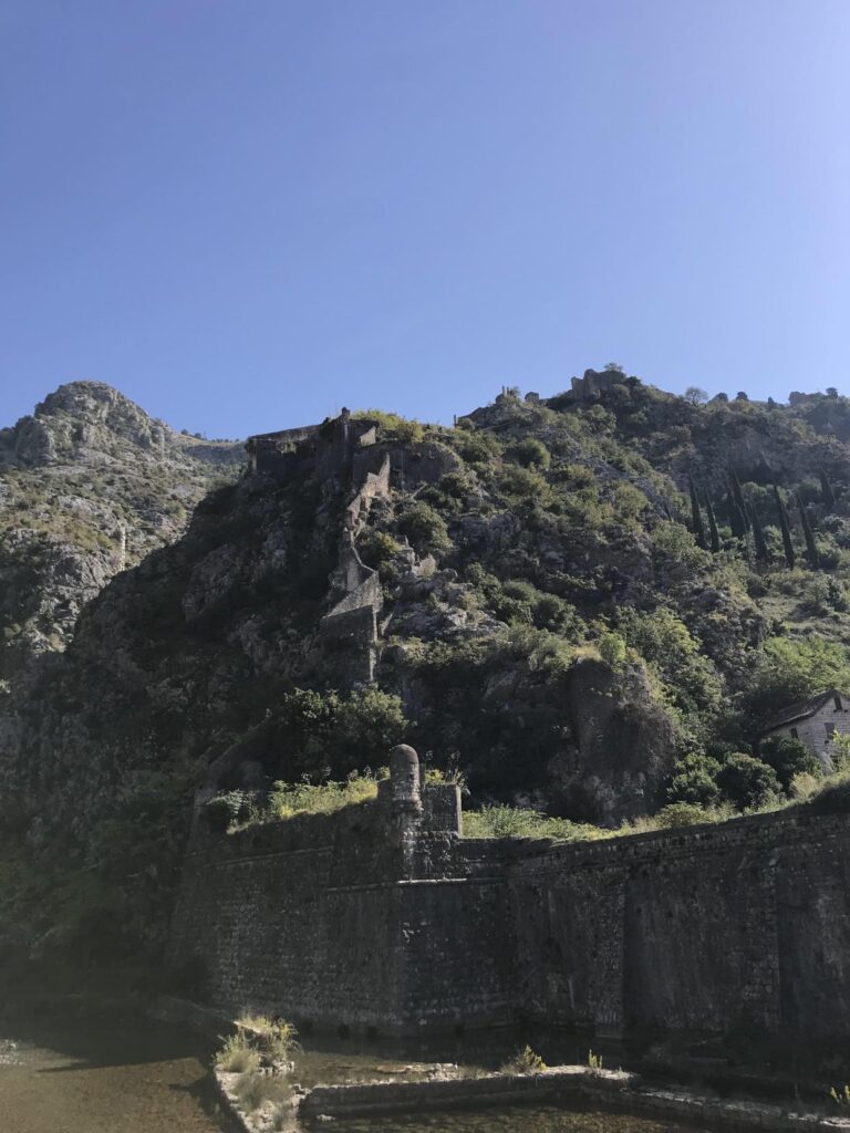 The citadel walls in Kotor