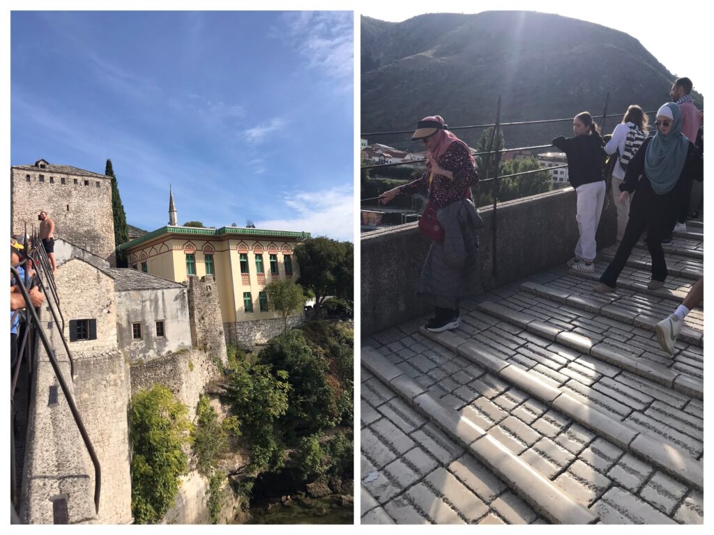 A bridge jumper in Mostar