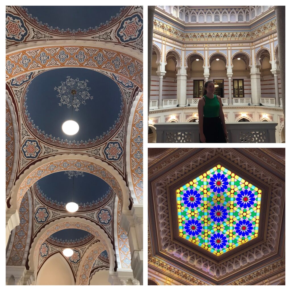 The architecture in Sarajevo City Hall