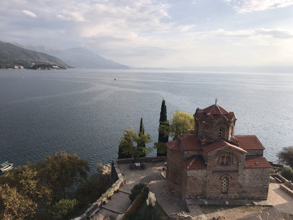 A church in Ohrid, North Macedonia