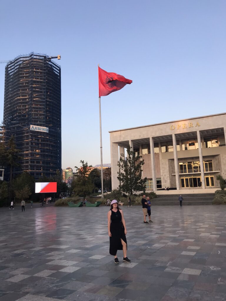 Skenderbeg Square in Tirana