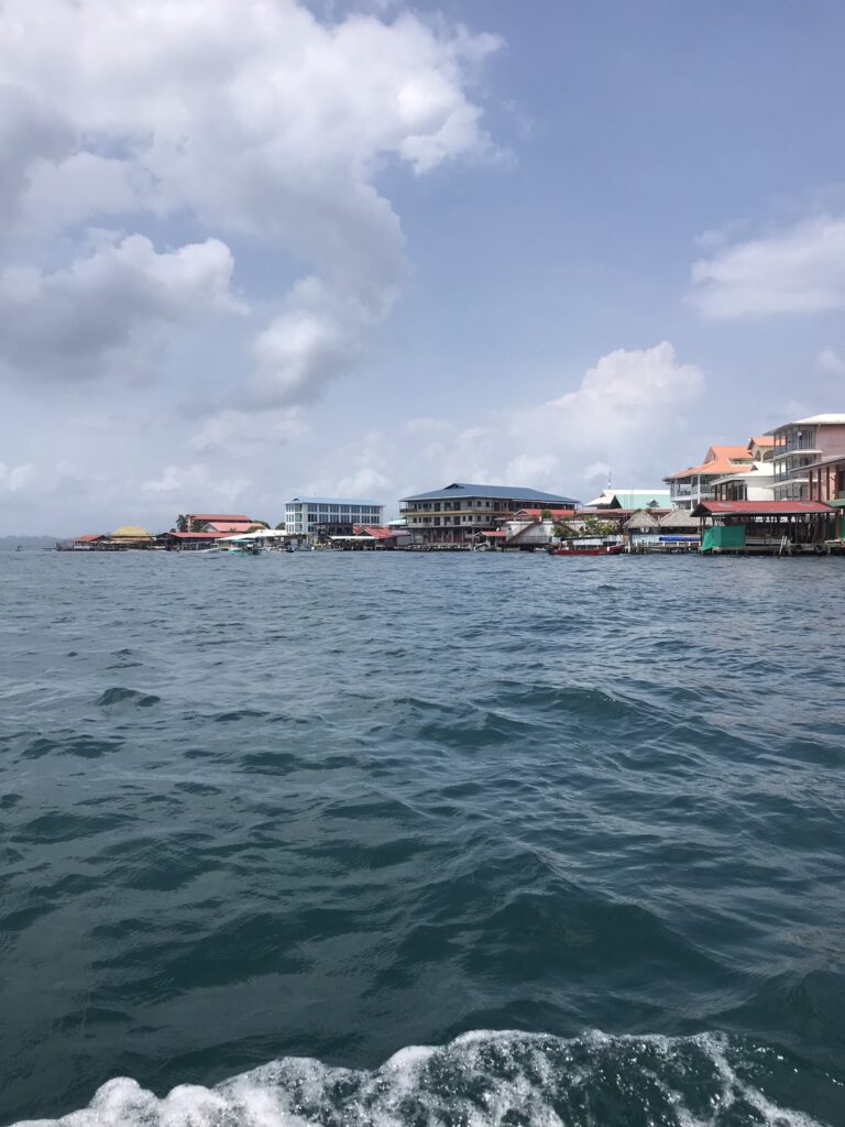 The waterfront in Bocas del Toro