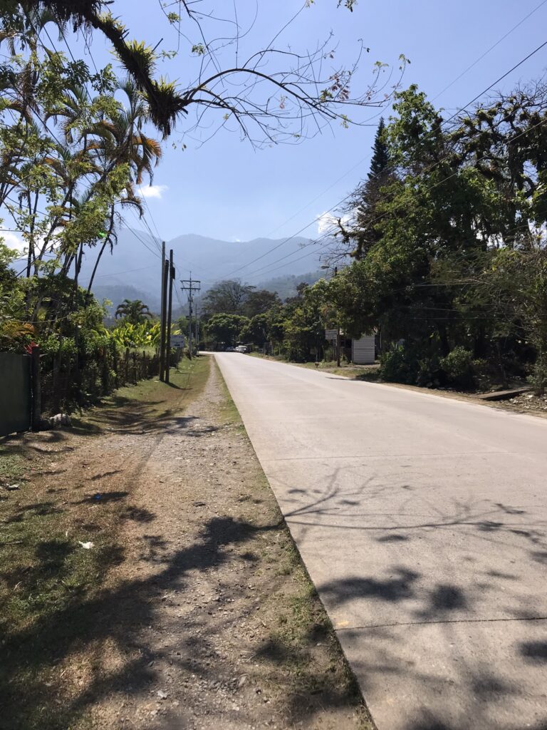 A road in Honduras