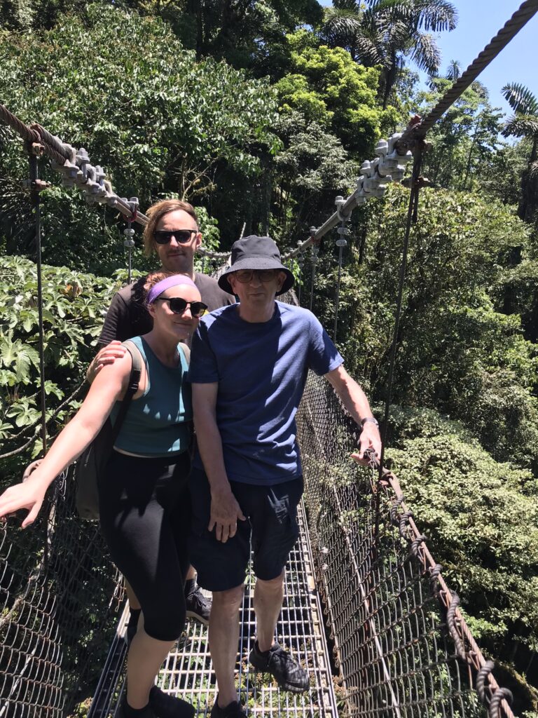 Hanging bridges in La Fortuna, Costa Rica