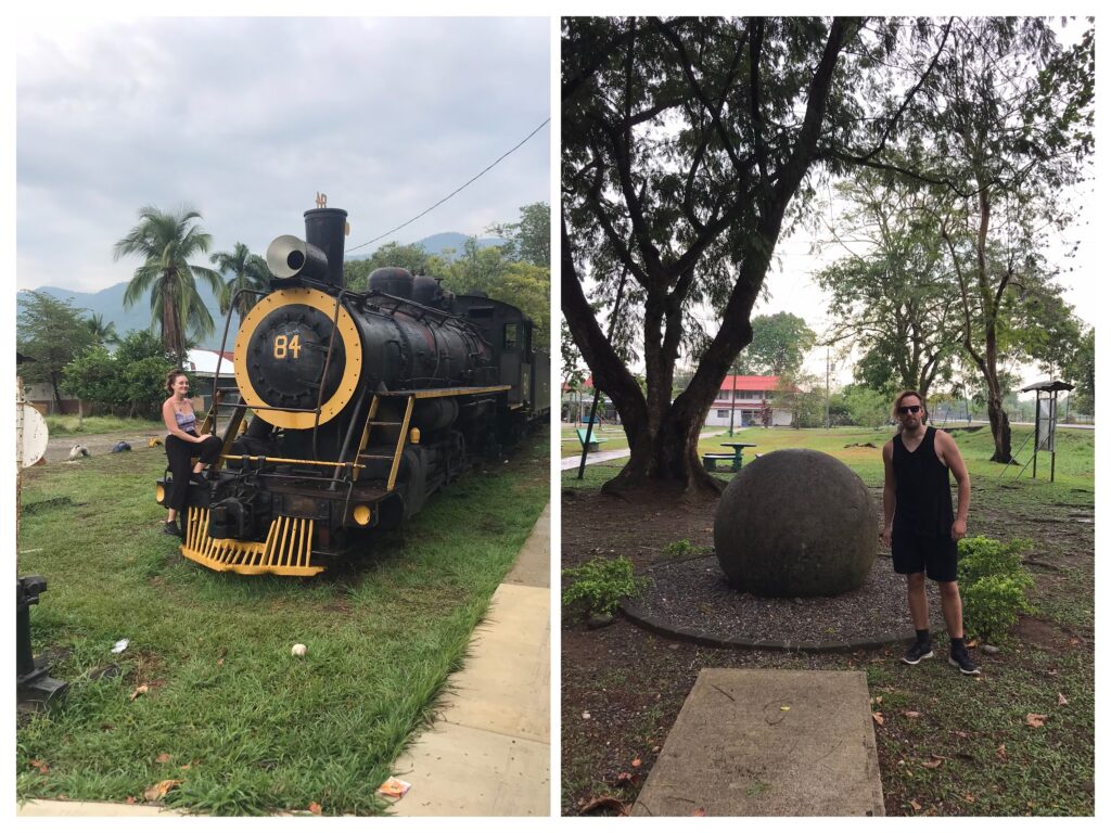 Park of the spheres in Palmar Sur