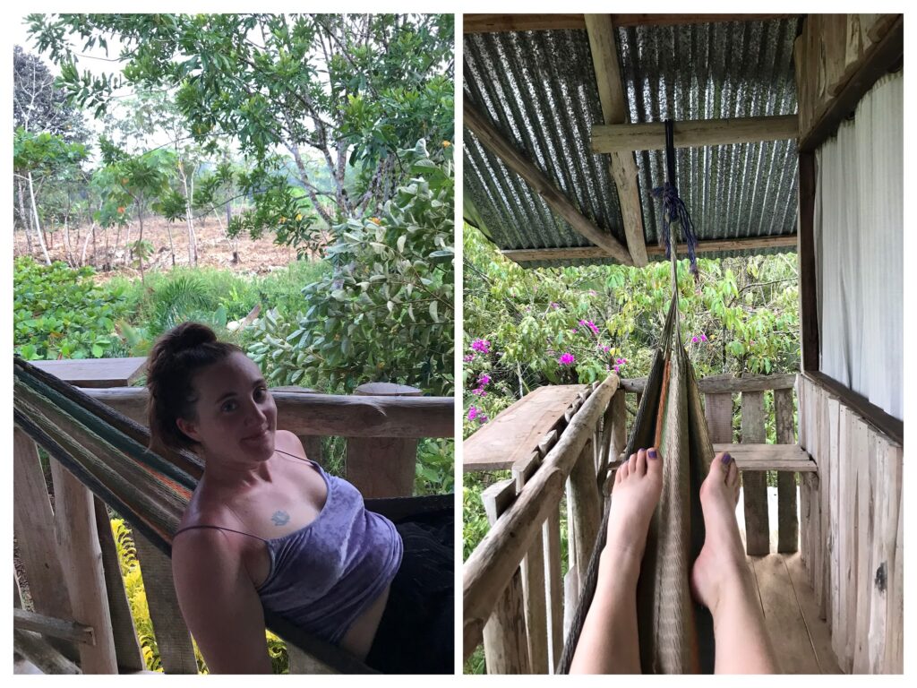 A hammock in Palmar Sur