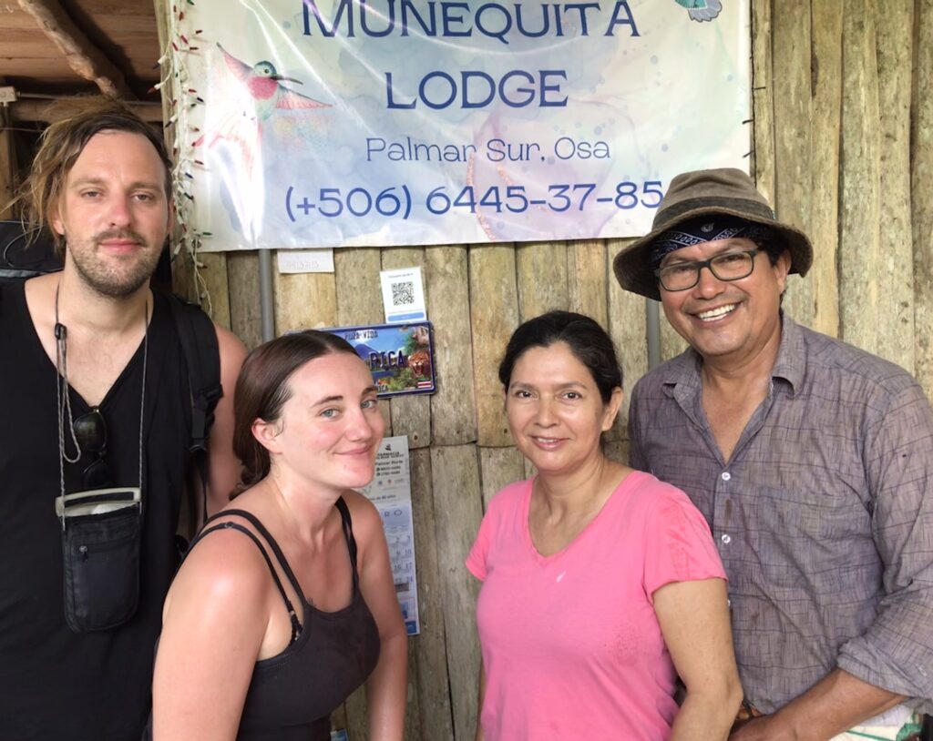 The family at Munequita Lodge in Palmar Sur