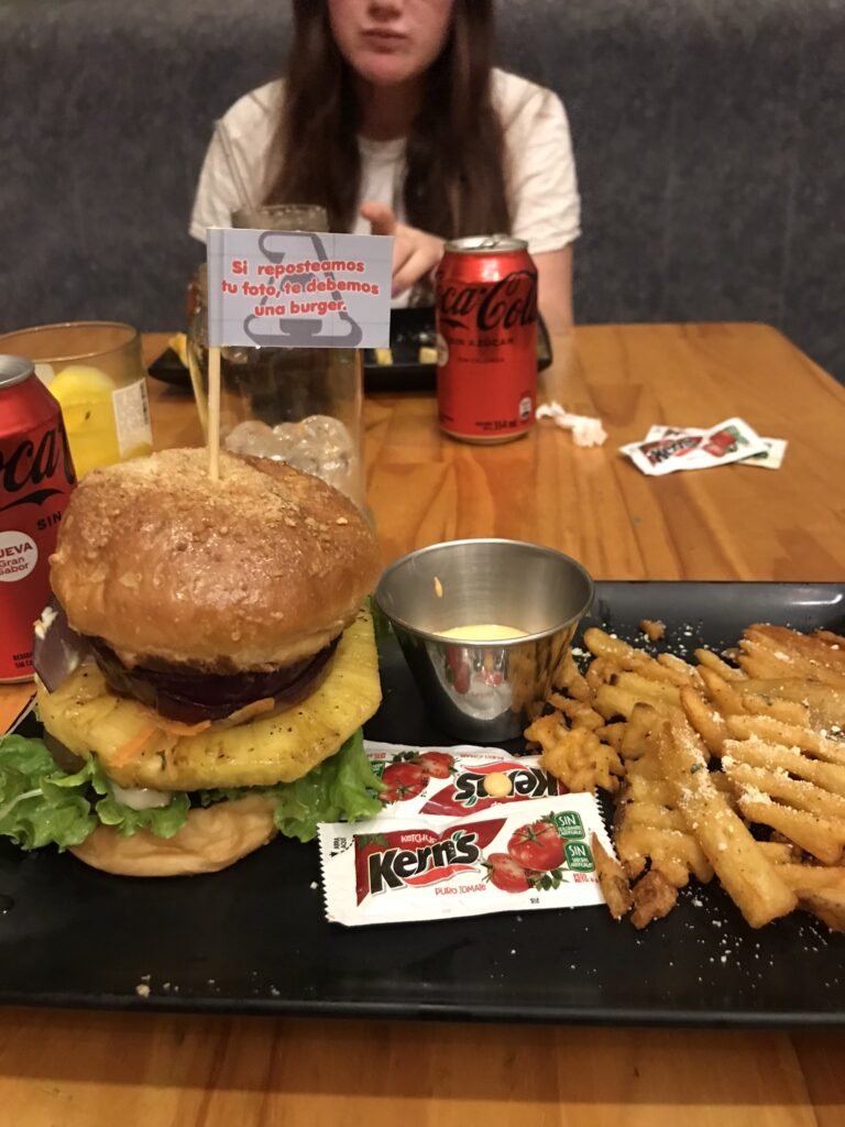 A burger in Santa Ana