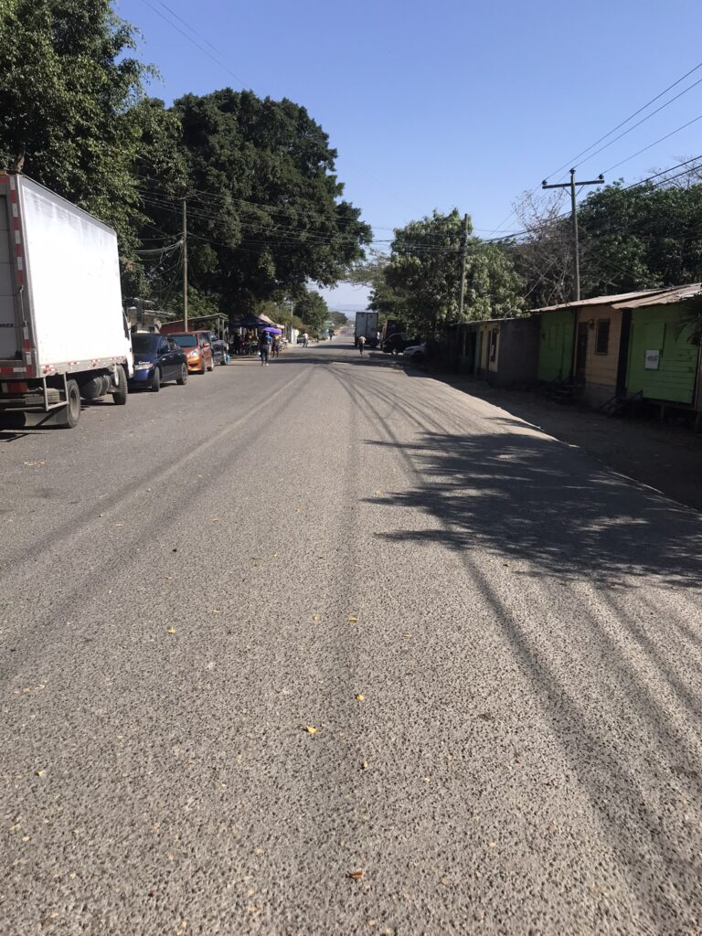 The El Poy border crossing into Honduras