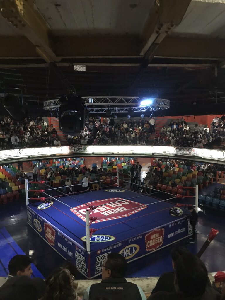 A wrestling event at Arena Coliseo in Mexico City