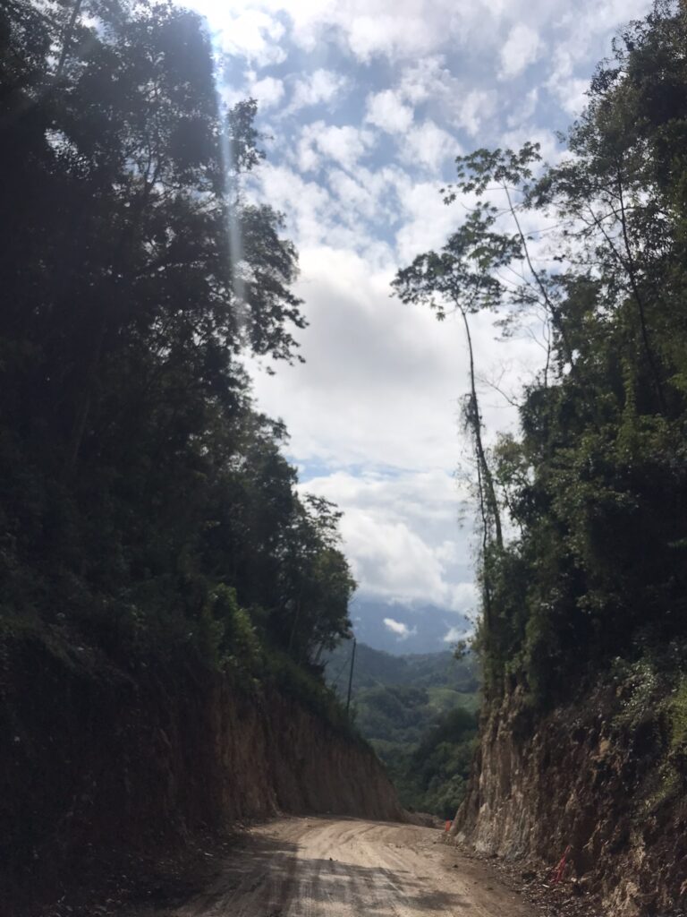 A roadway near Semuc Champey