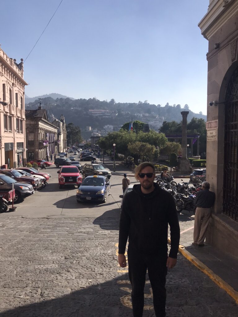 The main square in Quetzaltenango