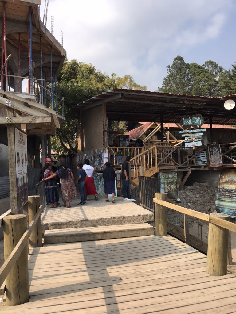 The pier at San Marcos on Lake Atitlan