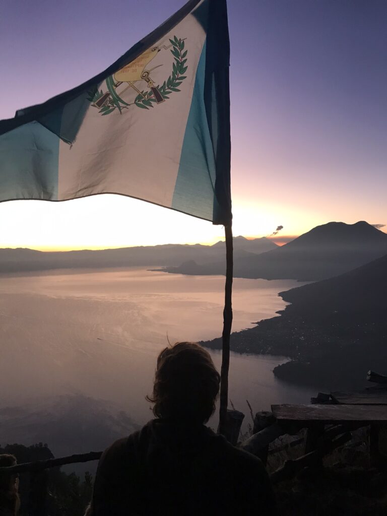 A view from the Indian Nose over Lake Atitlan